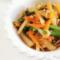 どまに21's cooksnap of when they made 捨てないで！大根葉と人参と油揚げの炒め煮.