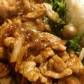 arku's cooksnap of when they made 春菊と豚肉の甘味噌炒め.