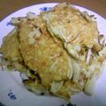 ホワイトブンちゃん's cooksnap of when they made 長芋とキャベツのお焼き。和み系幸せな味♪.