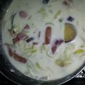 arinko0105's cooksnap of when they made 白菜、ベーコン、さつまいものミルクスープ.