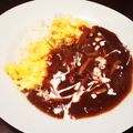 ★りっさん★'s cooksnap of when they made お店風に♪オムハヤシ.
