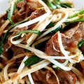 ハリマオ～'s cooksnap of when they made 牛肉と豆もやしのオイスターソース炒め.