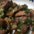 娘にゃんこ's cooksnap of when they made 砂肝レモンにんにく塩胡椒炒め♪.