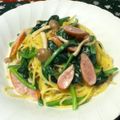 かめとうめ's cooksnap of when they made ほうれん草とウィンナーのクリームパスタ.