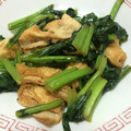 やきそばパン♪'s cooksnap of when they made 小松菜と油揚げの炒め物.