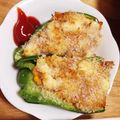 coto♪♪♪'s cooksnap of when they made ＊ピーマンのツナ詰め焼き＊.