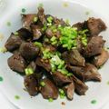 こぶたちゃんキッチン's cooksnap of when they made 簡単おつまみ☆砂肝のにんにく炒め☆.