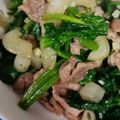 みささん妻's cooksnap of when they made バターでガッツリ牛肉とほうれん草の炒め物.