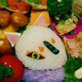 茶っこ's cooksnap of when they made 園児キャラ弁 キュウビ 妖怪ウォッチ.