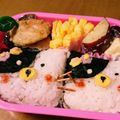 めぐ☆3児mam's cooksnap of when they made 簡単！キャラ弁☆黒ねこちゃん弁当.