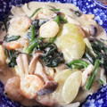 ミラクルおやじ's cooksnap of when they made 海老とほうれん草のクリーム煮.
