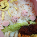 たにたーに's cooksnap of when they made 幼稚園 キャラ弁♡ぶたくん 簡単.