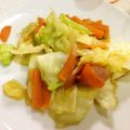 ろみろみ☆'s cooksnap of when they made キャベツとウィンナー炒め.