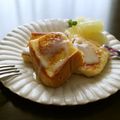 ○かづこ○'s cooksnap of when they made カルピス＆練乳のミルキーフレンチトースト.