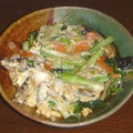 砧の渓流釣師's cooksnap of when they made 小松菜の卵とじ.