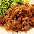 まいちの簡単クック。's cooksnap of when they made 豚小間と玉ねぎのトンテキソース.