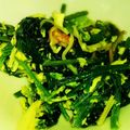 バニラchan's cooksnap of when they made 鉄分豊富♡ほうれん草とかにかまの卵とじ.