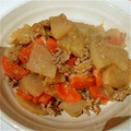ママ‥何年目??'s cooksnap of when they made 大根と挽肉のゴマ味噌バター炒め☆.