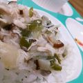bb☆'s cooksnap of when they made 離乳食★ピーマン・ささ身・しいたけダシ煮.