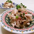 赤い電話's cooksnap of when they made 鶏胸肉のさっぱり梅みぞれ和え.