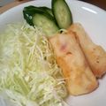 もちよ1009's cooksnap of when they made さつまいものグラタン春巻き.