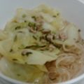 aya0228's cooksnap of when they made 春きゃべつと春雨のおかずスープ.