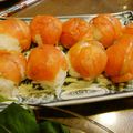 ｊｏｃｏｍｏｍｏｌａ's cooksnap of when they made 残りご飯でスモークサーモン手まり寿司.
