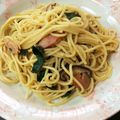 ちよこまま's cooksnap of when they made ベーコンとほうれん草の和風パスタ.