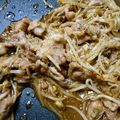 ayaka123's cooksnap of when they made もやしと豚肉の甘辛コチュジャン炒め.