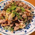 makisses's cooksnap of when they made とっても簡単☆れんこんと豚肉の塩炒め♪.
