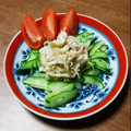 chiemi0908's cooksnap of when they made ◎モヤシとちくわの辛子マヨネーズ和え◎.