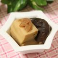 ぽっぽぺぺ's cooksnap of when they made 高野豆腐としいたけの梅風味の煮物.