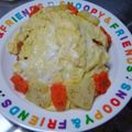 snoopysukisuki's cooksnap of when they made ふわふわオムライス（カレー味）.