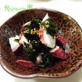 Rosemary＊'s cooksnap of when they made タコとワカメのすし酢和え.