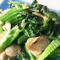 vegetation's cooksnap of when they made ベーコンとセロリのニンニク胡椒炒め.