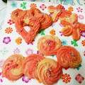 ゆうままままん's cooksnap of when they made 華やか簡単♡絞り出しクッキー桜・ハート.