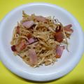 Jock's cooksnap of when they made 切り干し大根&ベーコンのピリ辛炒め.