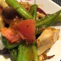 ミホ1115's cooksnap of when they made トマトとアスパラの鶏肉炒め.