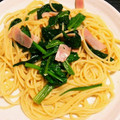 なっき13's cooksnap of when they made 和風★ほうれん草とﾍﾞｰｺﾝのﾊﾟｽﾀ.
