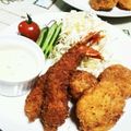 KUMI KUMI's cooksnap of when they made 美味しい海老フライ♫帆立フライ♪.