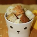 いちごのけーき's cooksnap of when they made パクパクおやつ♪クルトンスナック.