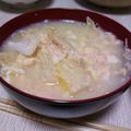 父なる川's cooksnap of when they made とろとろ☆白菜とたらこのたまごとじ.