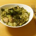 もんしゅしゅ's cooksnap of when they made 鯖缶と白菜でつくる柚子風味のスパゲティー.