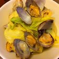 cooma556's cooksnap of when they made 春キャベツ◉あさりの酒蒸し◉新玉ねぎ.