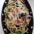 きたろうさん's cooksnap of when they made ほうれん草としめじとベーコンの和風パスタ.