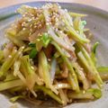 wRYOw's cooksnap of when they made 茎ブロッコリー皮大根の炒りつけ♪.