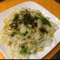 yayayasuco's cooksnap of when they made キャベツとじゃこ（しらす)の和風パスタ.