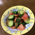 早起きまま's cooksnap of when they made きゅうりとトマトの簡単サラダ.