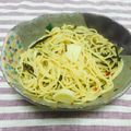 ＊ヨミ＊'s cooksnap of when they made 簡単♪塩昆布ペペロンチーノ.