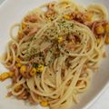 かぼす１２３'s cooksnap of when they made 時間のないランチに!!ツナコーンパスタ♪.
